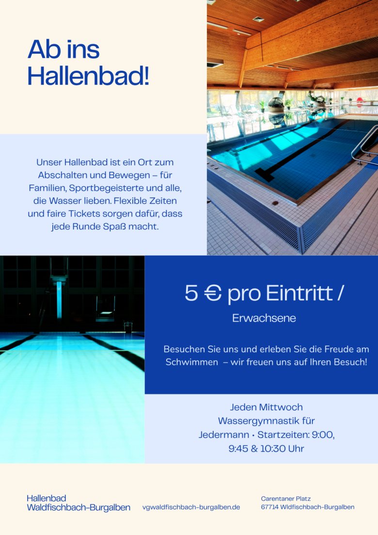 Flyer - Spaß im Hallenbad - 1 Flyer - Spaß im Hallenbad - 1